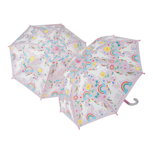 Colour Changing Rainbow Unicorn Umbrella