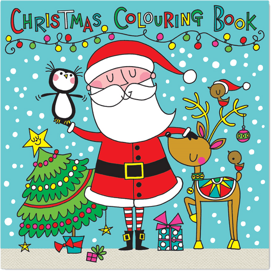 Colouring Book - Christmas Santa Scene