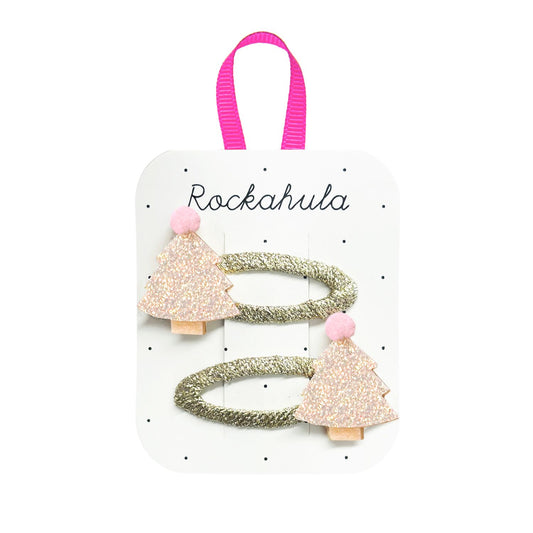 Rockahula Frosted Shimmer Xmas Tree Clips