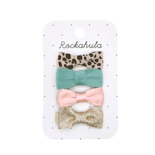 Rockahula Leopard Love Mini Bow Clips