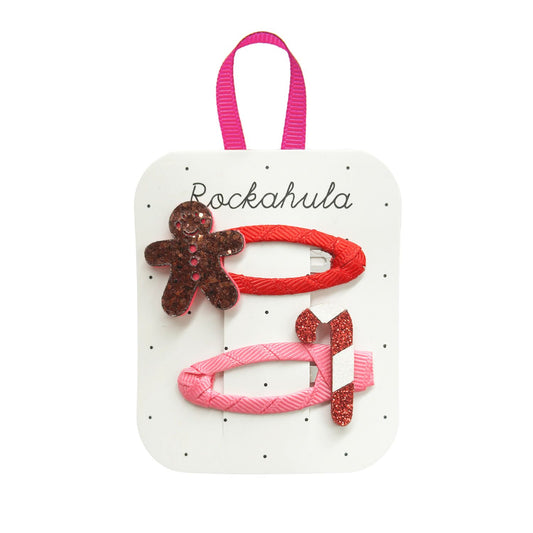 Rockahula Gingerbread And Candy Cane Clips