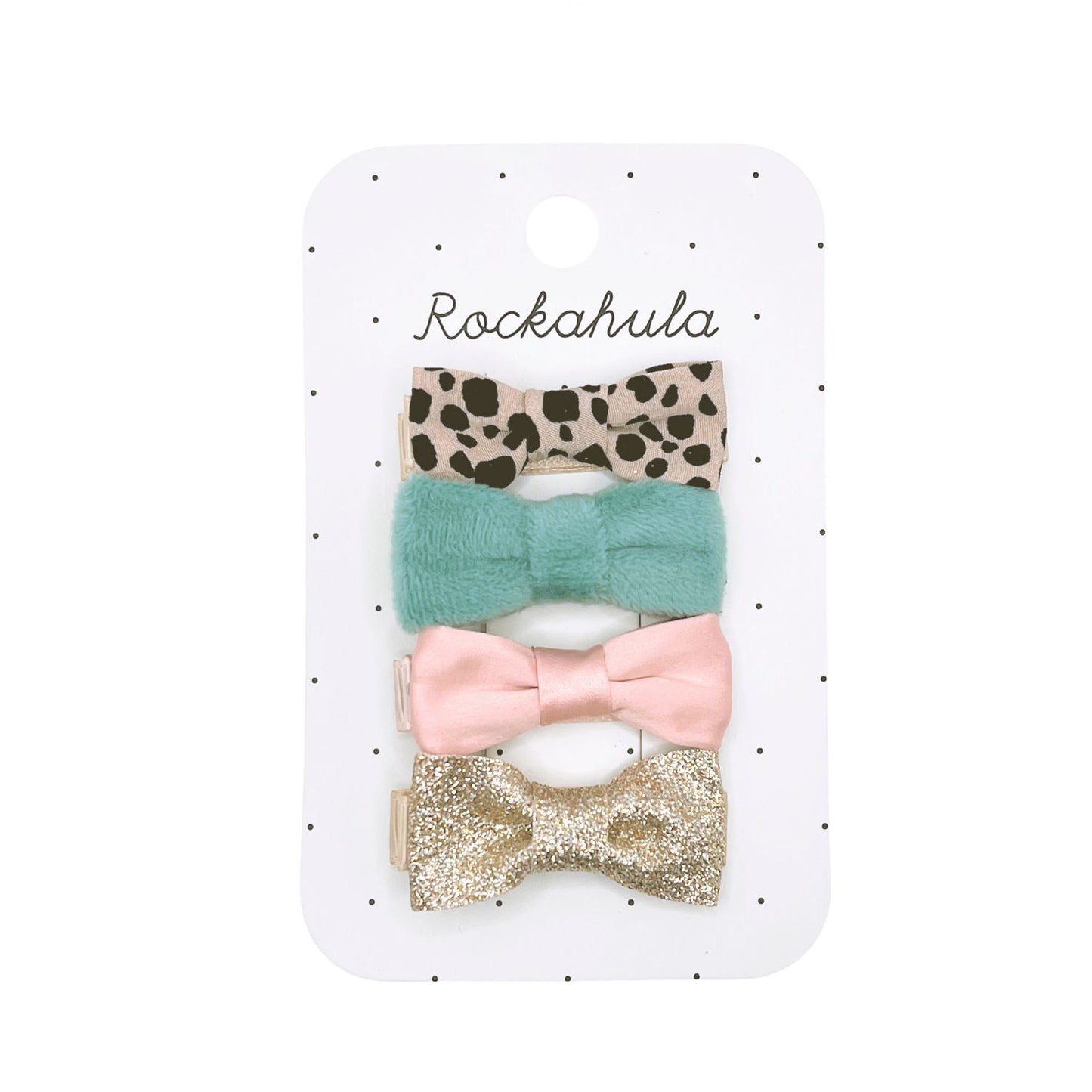 Rockahula Leopard Love Mini Bow Clips